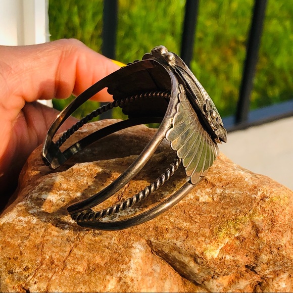 ❌SOLD❌VTG Navajo Sterling ManyGoats Abalone Pearl - Picture 4 of 16